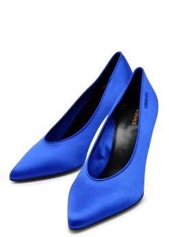 Decollete 90 satin pumps