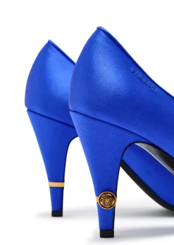 Decollete 90 satin pumps