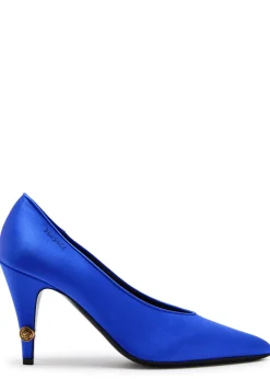 Decollete 90 satin pumps