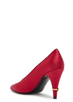 Decollete 90 satin pumps