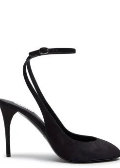 Decollete 90 suede slingback pumps