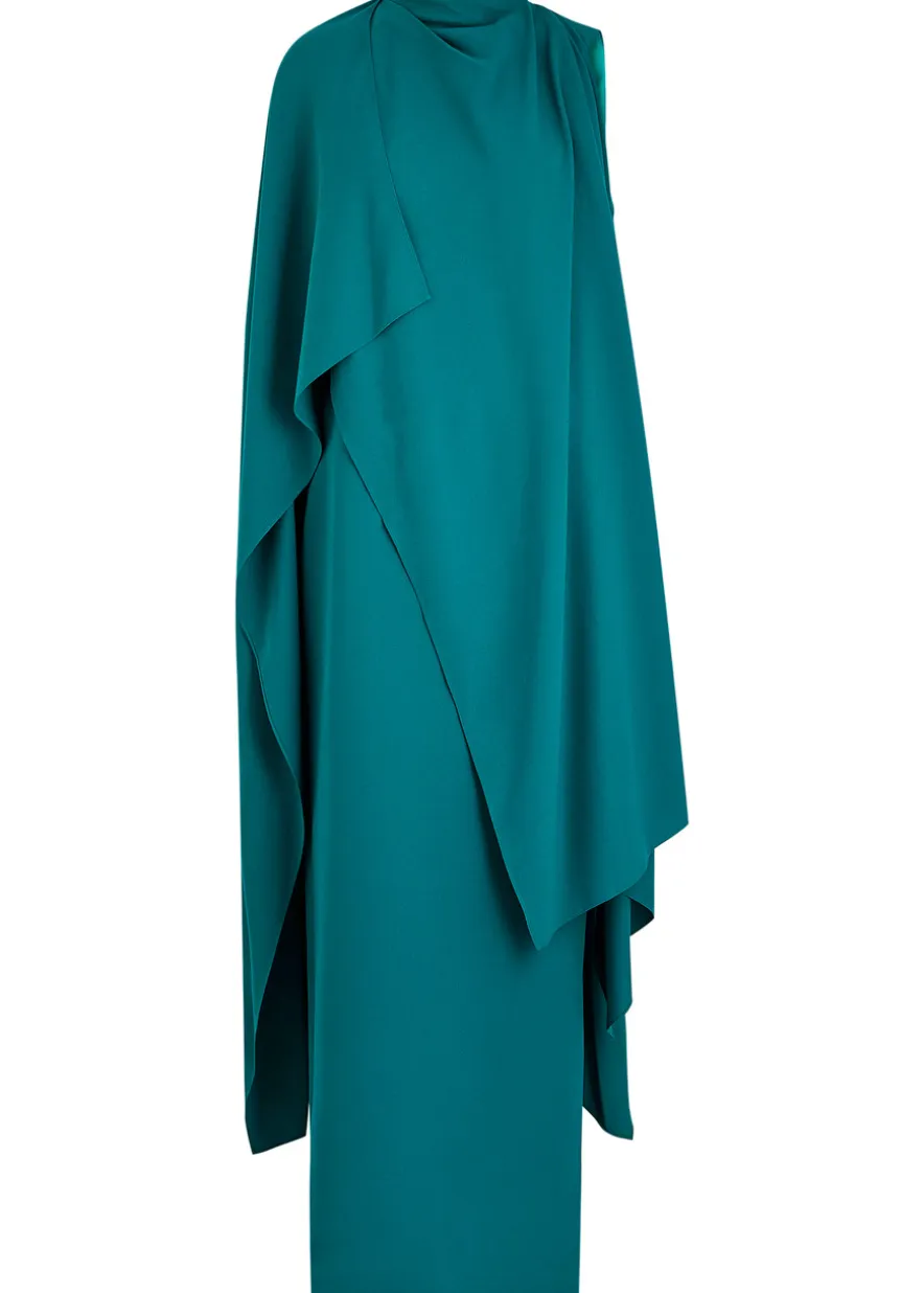 Deena draped crepe gown