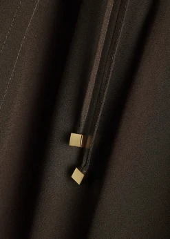 Dee wide-leg crepe trousers