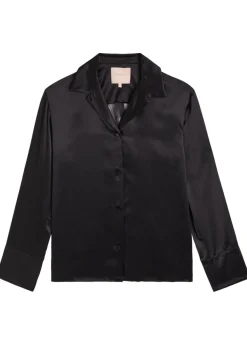 Delan silk-satin shirt