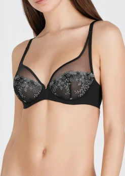 Delice embroidered underwired bra