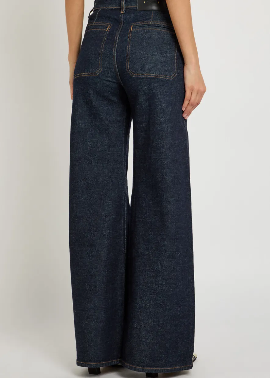 Delmonico wide-leg cut denim jeans