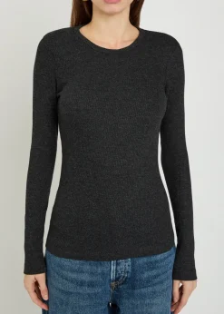 Delphi long sleeve knit top
