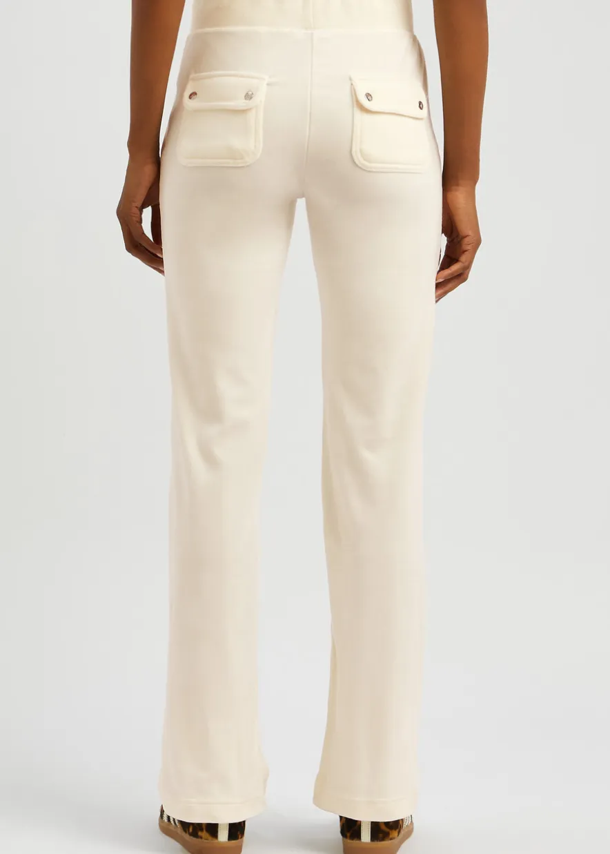 Del Ray logo velour sweatpants