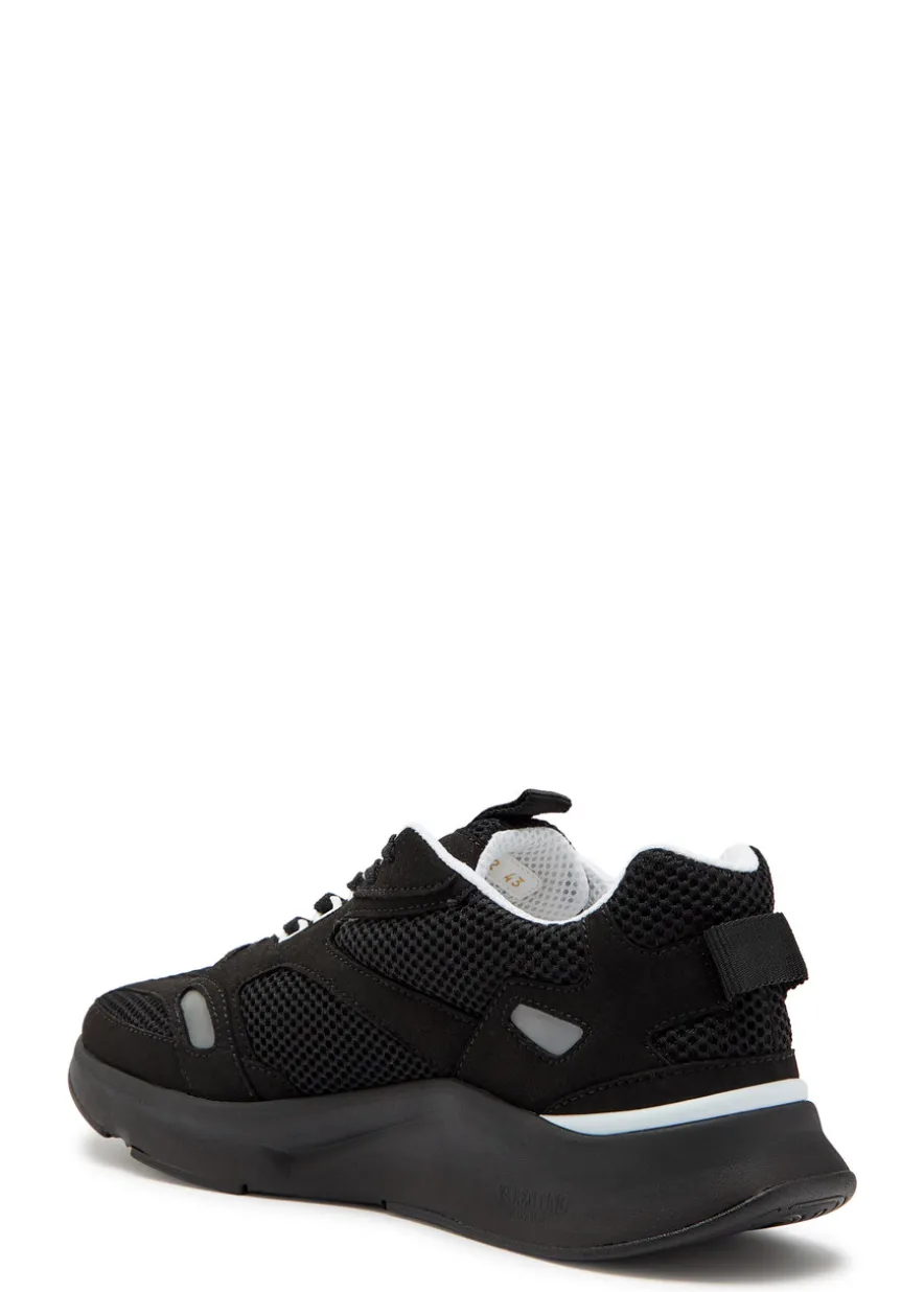 Demivee panelled mesh and suede sneakers