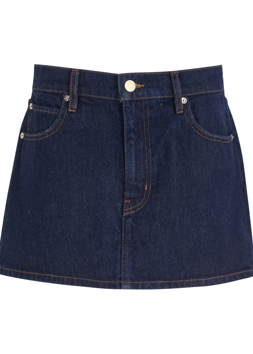 Denim mini skirt