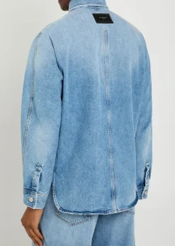 Denim overshirt jacket