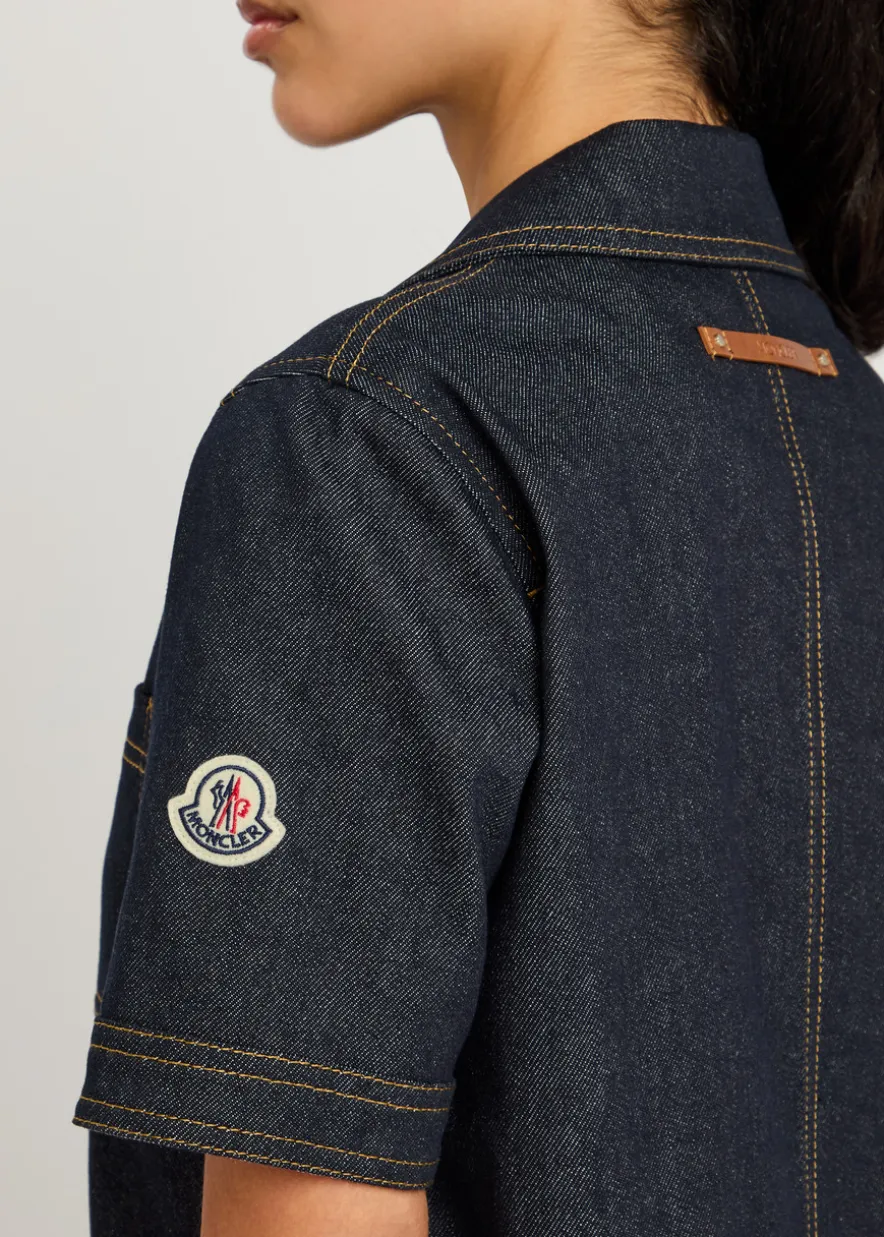 Denim shirt dress