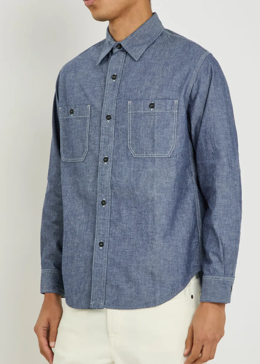 Denim work shirt