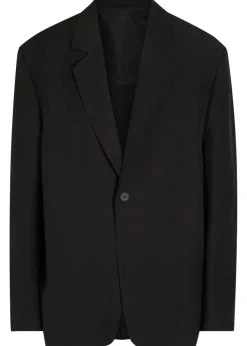 Denison linen and wool-blend blazer