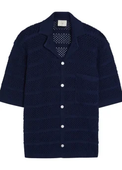 Desiderio open-knit cotton shirt