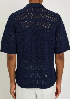 Desiderio open-knit cotton shirt