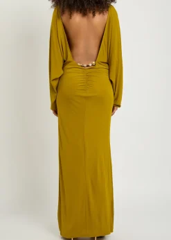 Devana open back jersey maxi dress