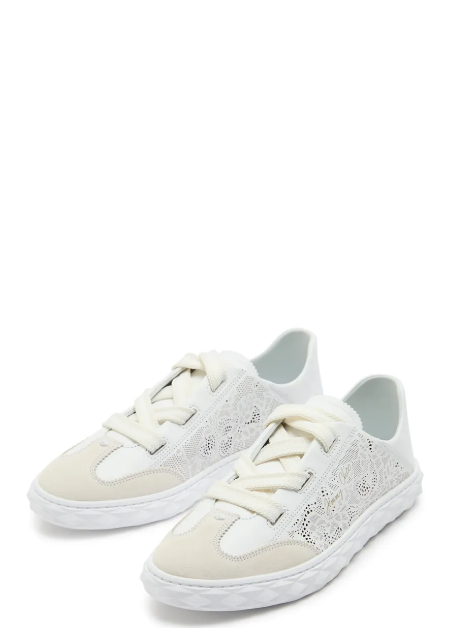 Diamond Light Flex perforated leather sneakers