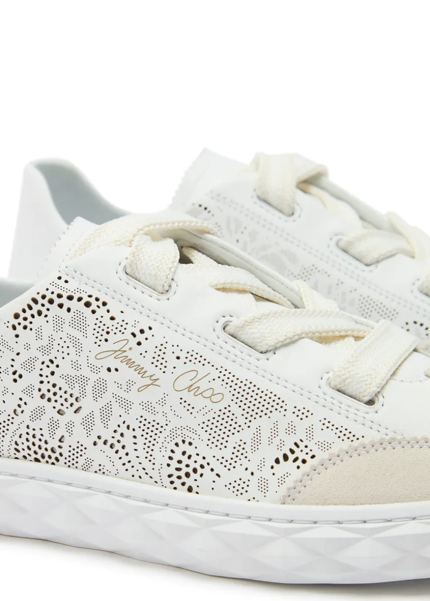 Diamond Light Flex perforated leather sneakers