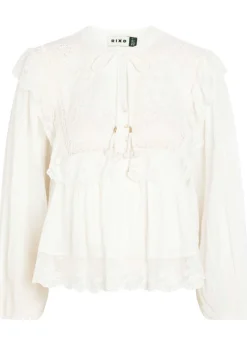 Diann embroidered cotton top