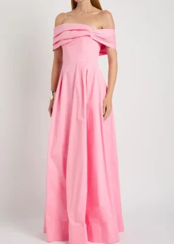 Dianthe off-the-shoulder stretch-cotton maxi dress