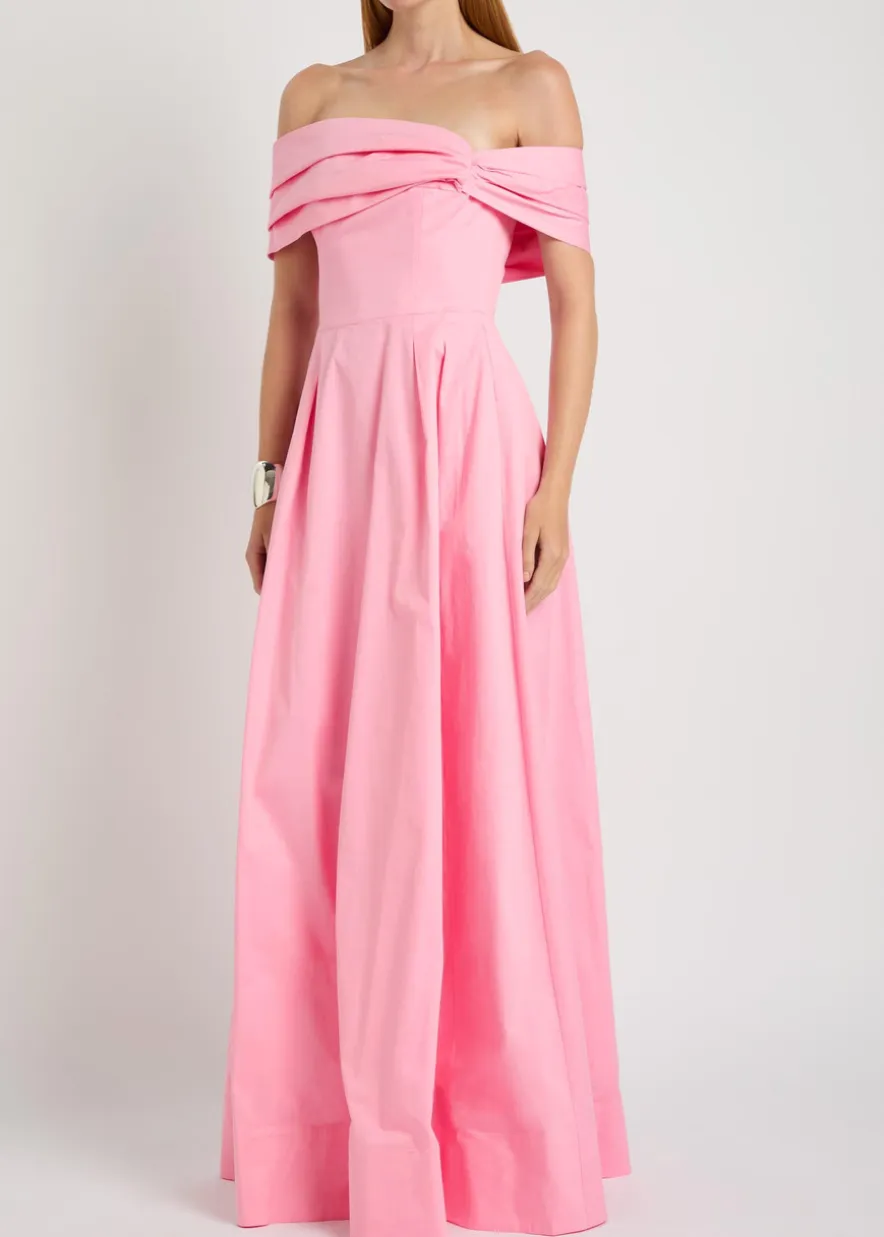 Dianthe off-the-shoulder stretch-cotton maxi dress