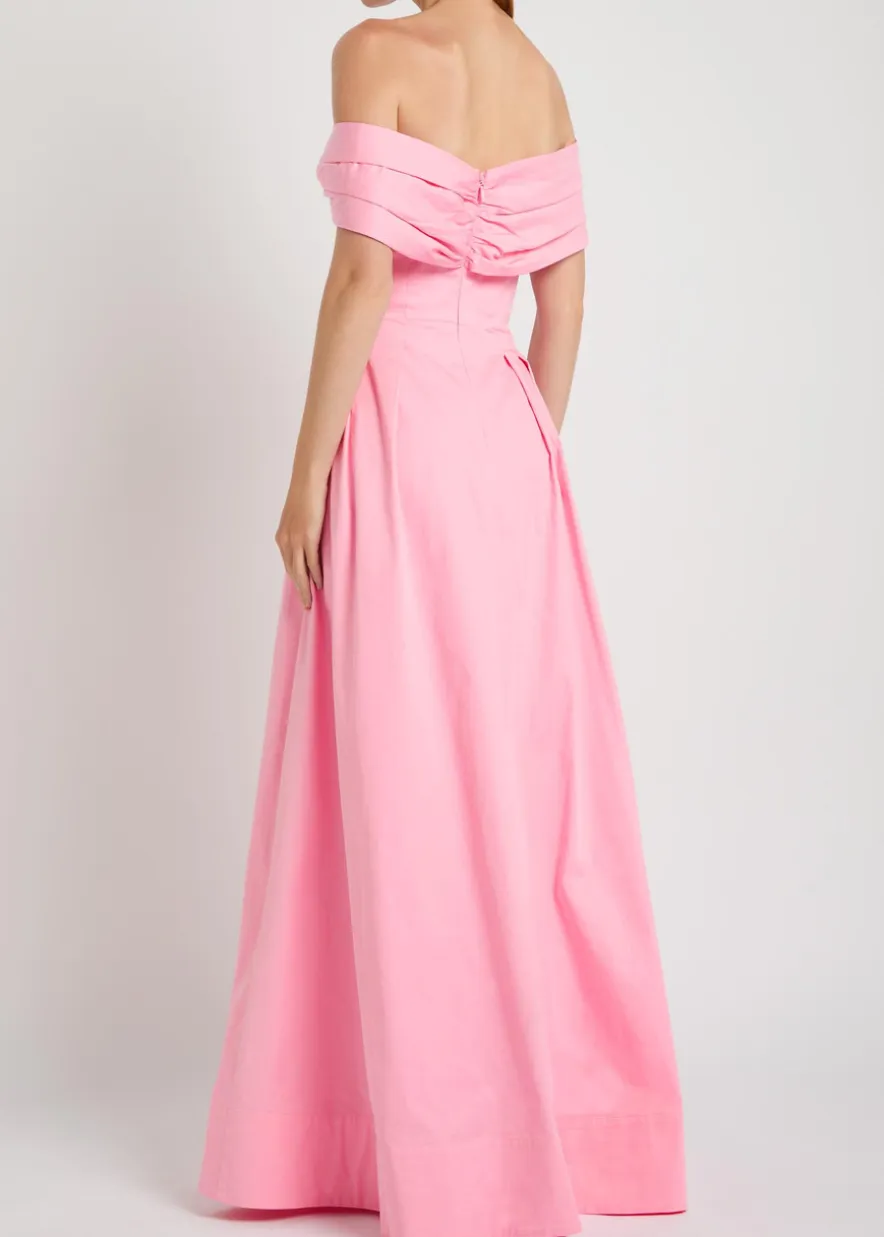 Dianthe off-the-shoulder stretch-cotton maxi dress