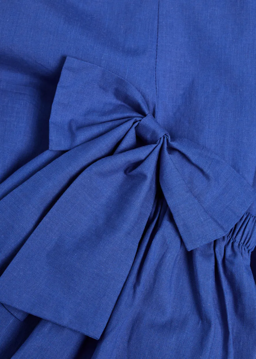 Diary bow-embellished woven midi dress
