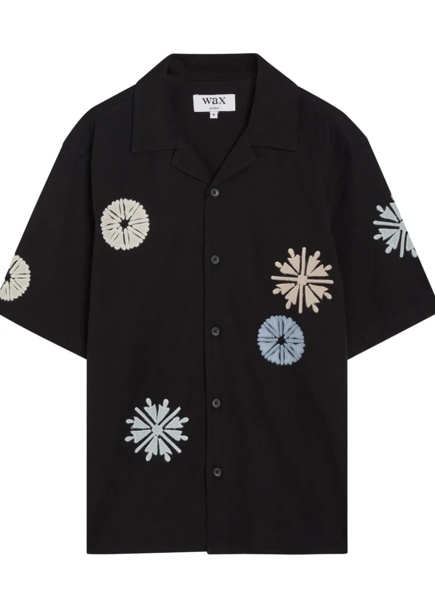 Didcot embroidered cotton-blend shirt