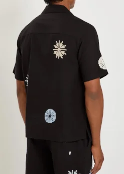 Didcot embroidered cotton-blend shirt