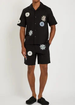 Didcot embroidered cotton-blend shirt