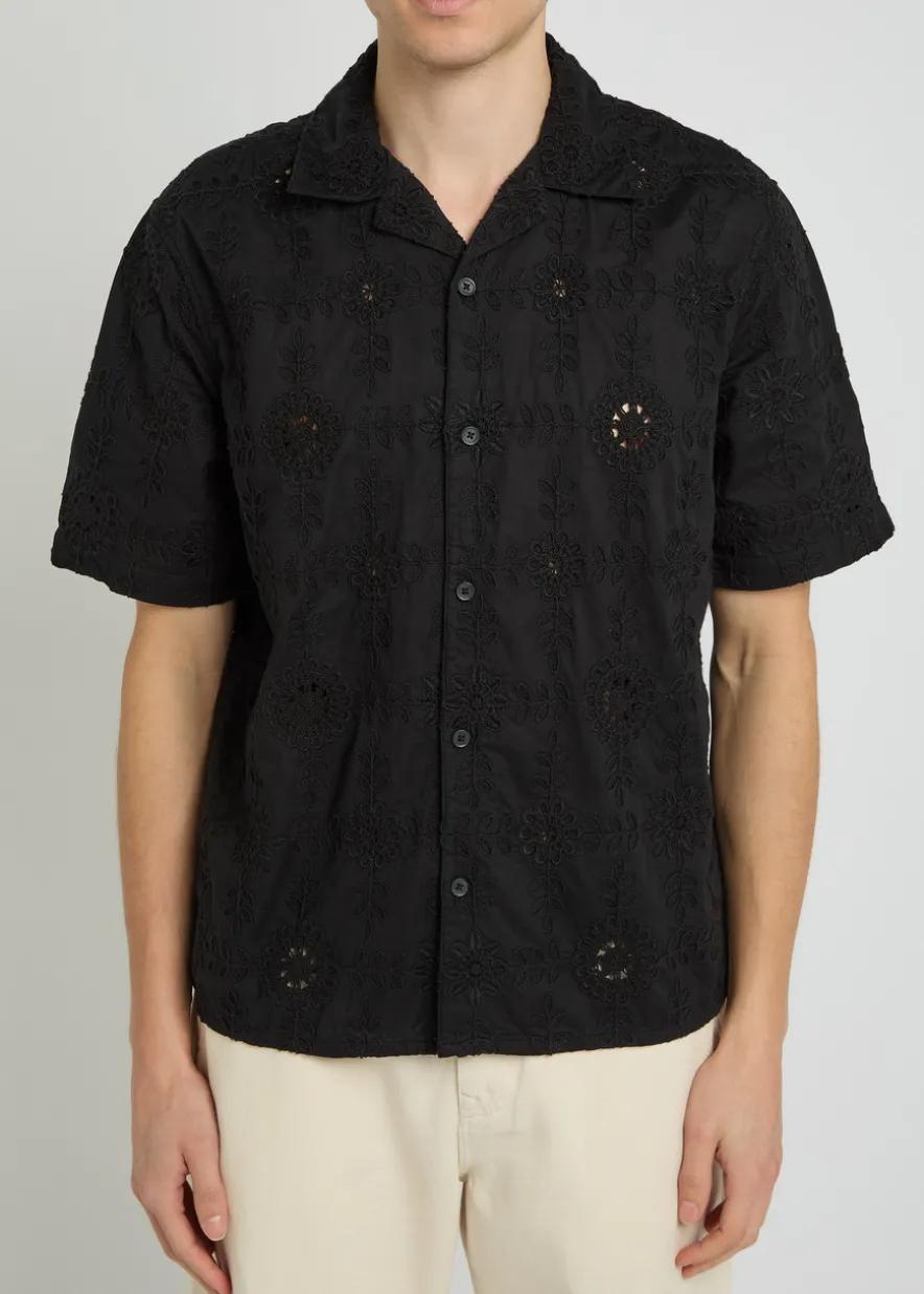 Didcot embroidered cotton shirt