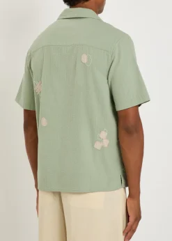 Didcot embroidered seersucker shirt