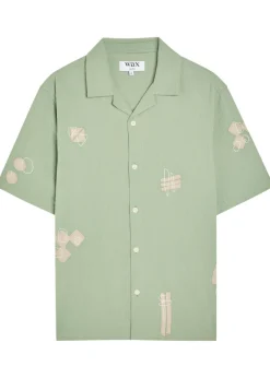 Didcot embroidered seersucker shirt