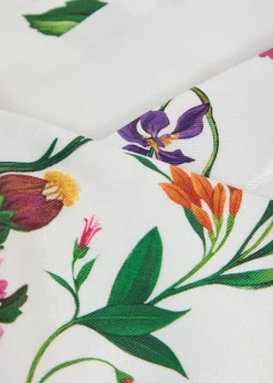 Didi floral-print cropped taffeta top