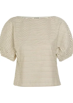 Didi striped stretch-cotton top