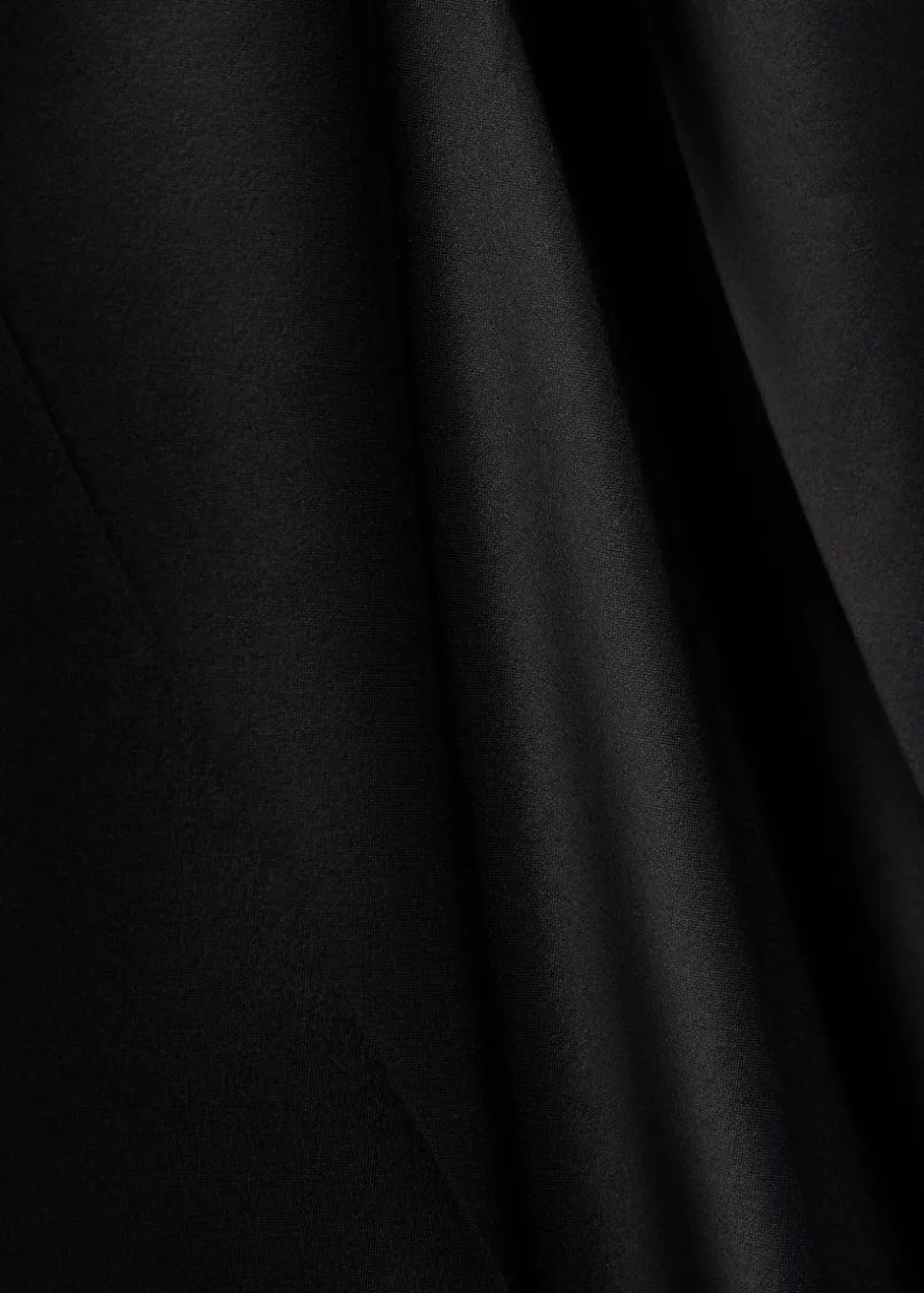 Dijon straight-leg satin trousers