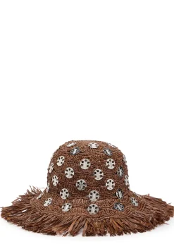 1969 Disc raffia sun hat