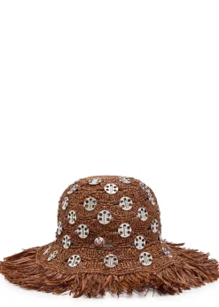 1969 Disc raffia sun hat