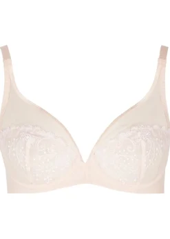 Délice blush underwired lace bra