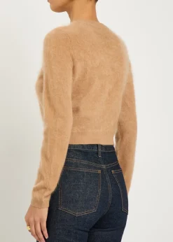 Dollie brushed cashmere-blend cardigan