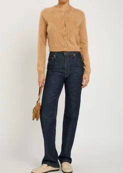 Dollie brushed cashmere-blend cardigan