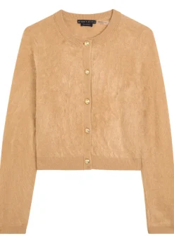 Dollie brushed cashmere-blend cardigan