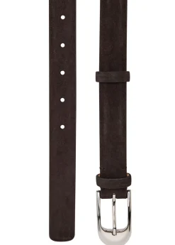 Dome suede belt