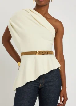 Dome suede belt