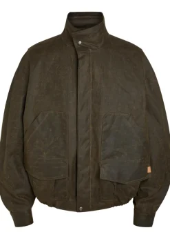 Donald patch-pocket waxed cotton jacket