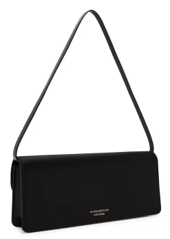 Dorian East-West satin clutch