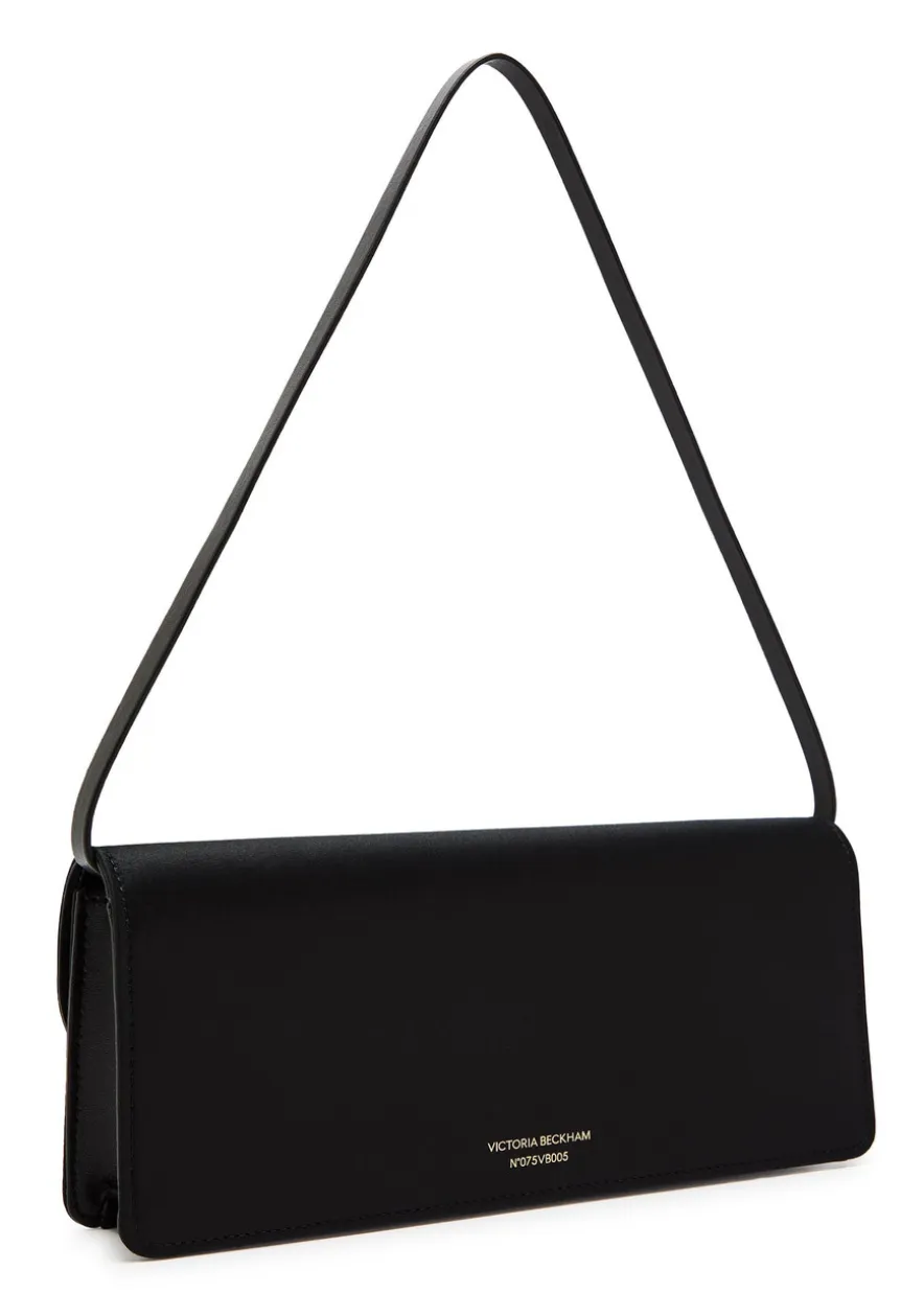 Dorian East-West satin clutch