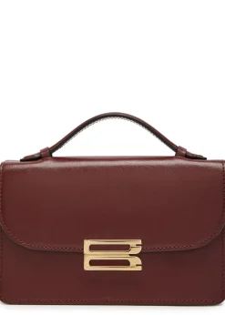 Dorian mini grained-leather top handle bag