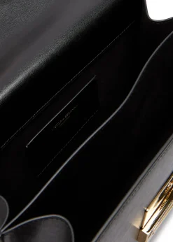 Dorian small grained leather top handle bag